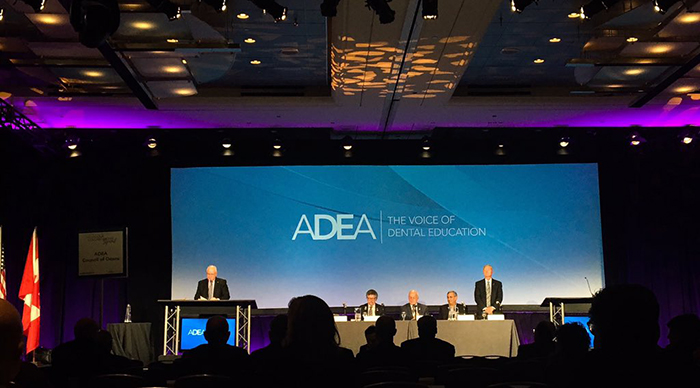 Dr. Gremillion being installed as Chair at ADEA annual meeting